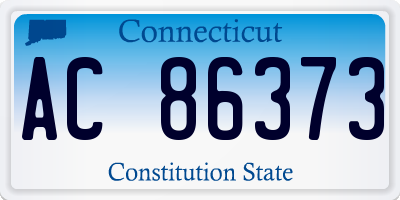 CT license plate AC86373