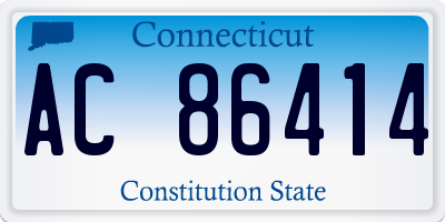 CT license plate AC86414