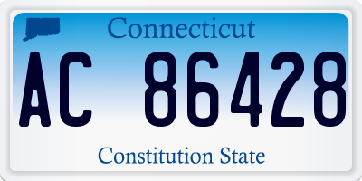 CT license plate AC86428