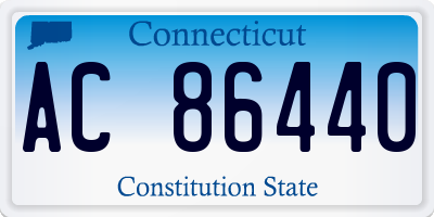 CT license plate AC86440