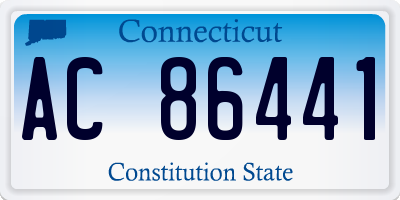 CT license plate AC86441
