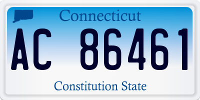 CT license plate AC86461