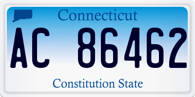 CT license plate AC86462