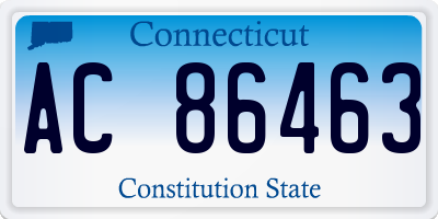 CT license plate AC86463