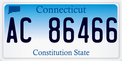 CT license plate AC86466