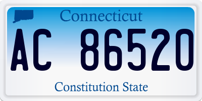 CT license plate AC86520