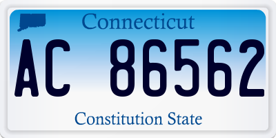 CT license plate AC86562
