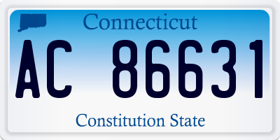 CT license plate AC86631