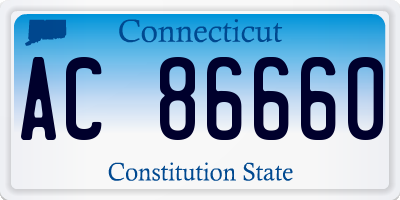 CT license plate AC86660