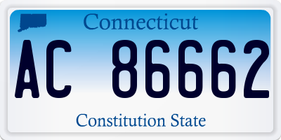 CT license plate AC86662