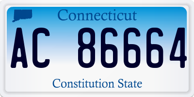 CT license plate AC86664