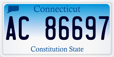 CT license plate AC86697