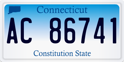 CT license plate AC86741