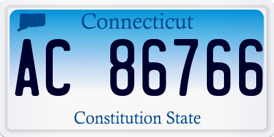 CT license plate AC86766