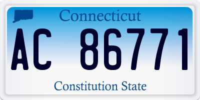 CT license plate AC86771