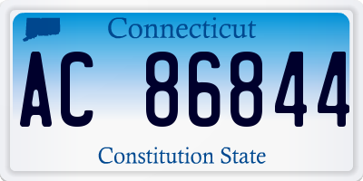 CT license plate AC86844