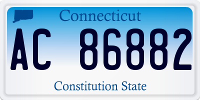 CT license plate AC86882
