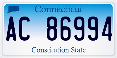 CT license plate AC86994
