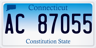 CT license plate AC87055