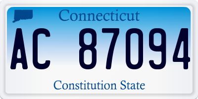 CT license plate AC87094