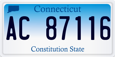 CT license plate AC87116