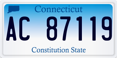 CT license plate AC87119