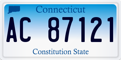 CT license plate AC87121