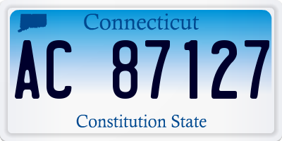 CT license plate AC87127