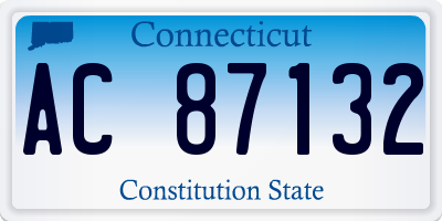 CT license plate AC87132