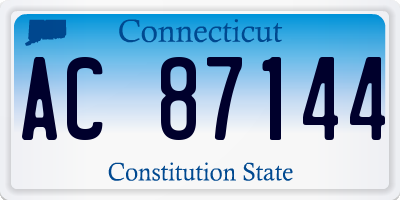 CT license plate AC87144