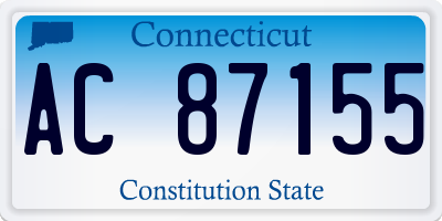 CT license plate AC87155