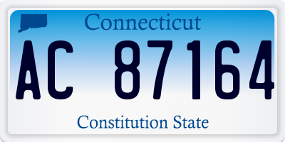 CT license plate AC87164