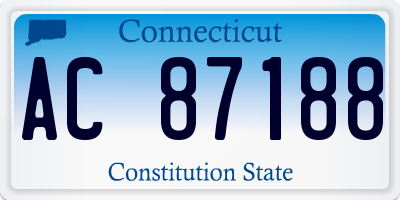 CT license plate AC87188