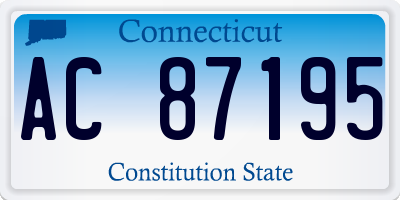 CT license plate AC87195