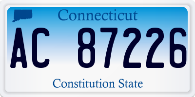 CT license plate AC87226