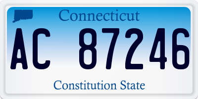CT license plate AC87246