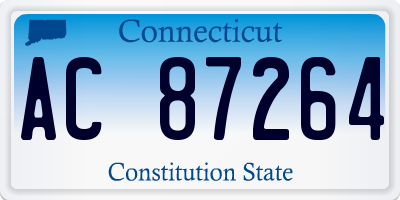 CT license plate AC87264