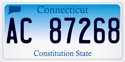 CT license plate AC87268