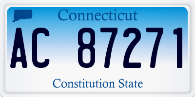 CT license plate AC87271