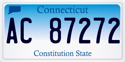 CT license plate AC87272