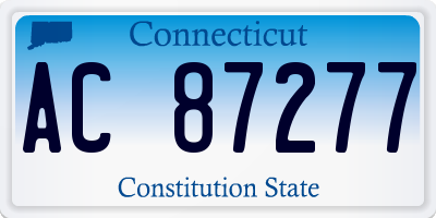CT license plate AC87277