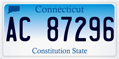 CT license plate AC87296