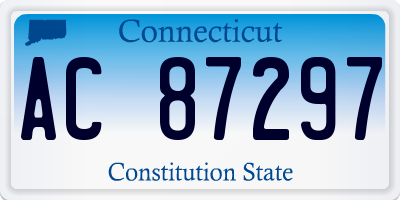 CT license plate AC87297