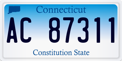 CT license plate AC87311