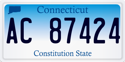 CT license plate AC87424