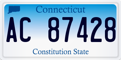 CT license plate AC87428