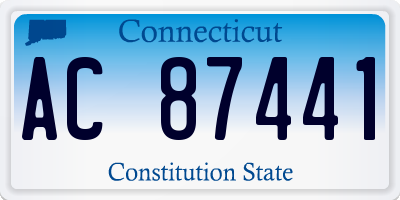 CT license plate AC87441