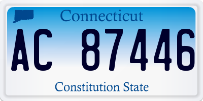 CT license plate AC87446