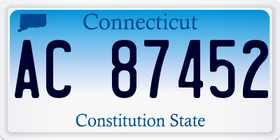 CT license plate AC87452