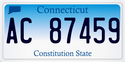 CT license plate AC87459
